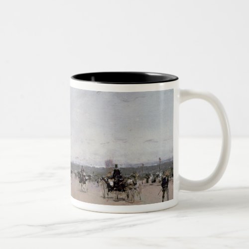 Carriages on the Champs Elysees Two_Tone Coffee Mug