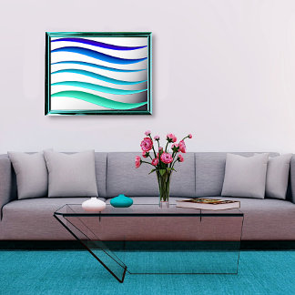 Carribbean Seas Foil Prints