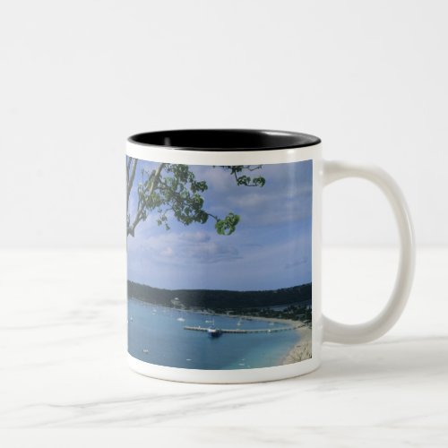 Carribean Anguilla Island Road Bay Harbour Two_Tone Coffee Mug