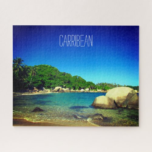 carribean beach scene jigsaw puzzle