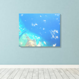 CARRIBEAN SEA #3 ON CANVAS     20 "x 16" Print