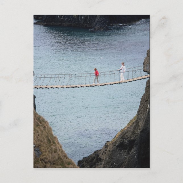 Carrick-A-Rede rope bridge, Ballintoy, Co. Antrim, Postcard (Front)