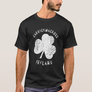 Carrickmacross Monaghan Ireland Vintage Shamrock D T-Shirt