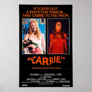 carrie 1976 poster