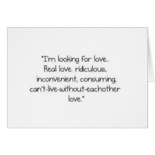 Carrie Bradshaw: "I'm looking for love" Cards