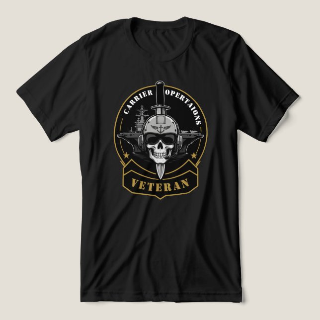 Carrier Operations Veteran Tri-Blend Shirt (Design Front)