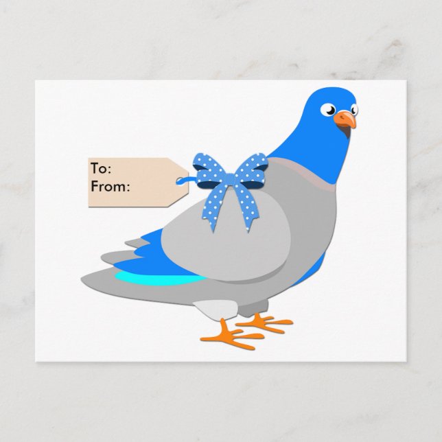 Carrier Pigeon / Give them the Bird postcard (Front)
