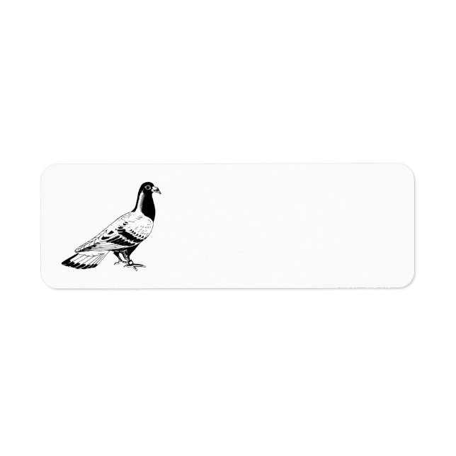 Carrier Pigeon Illustration Label (Front)
