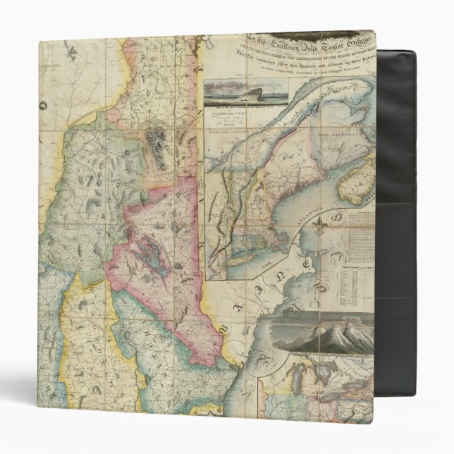 Carrigain Map of New Hampshire Binder (Front/Inside)