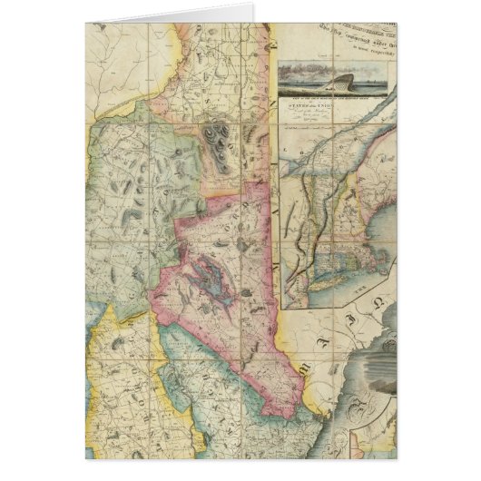 Carrigain Map of New Hampshire Cards (Front)