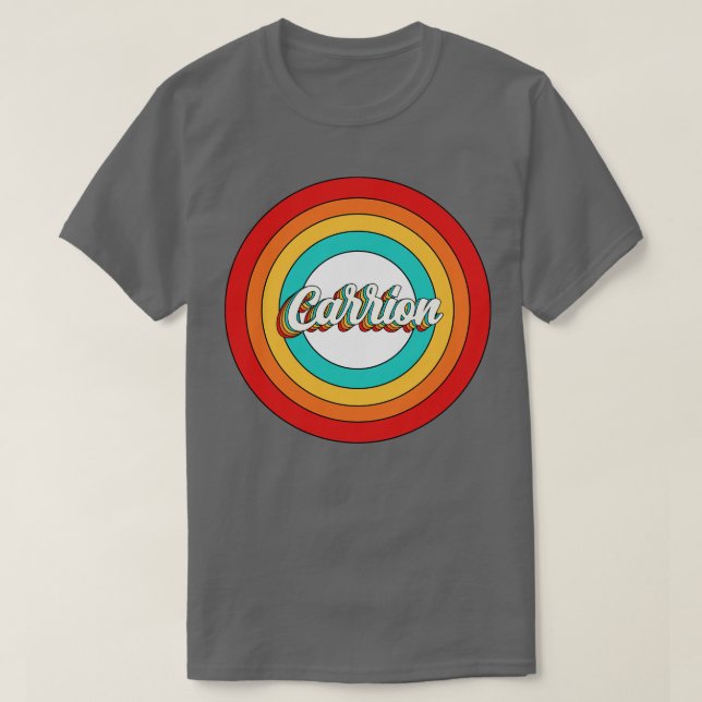 Carrion Name Shirt Vintage Carrion Circle (Design Front)