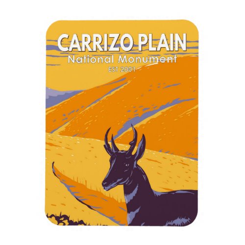 Carrizo Plain National Monument California Vintage Magnet