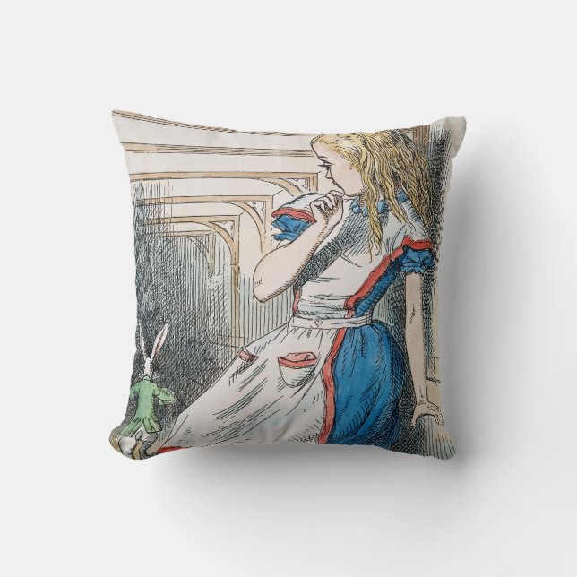 Carroll: Alice, 1865 Throw Pillow (Front)