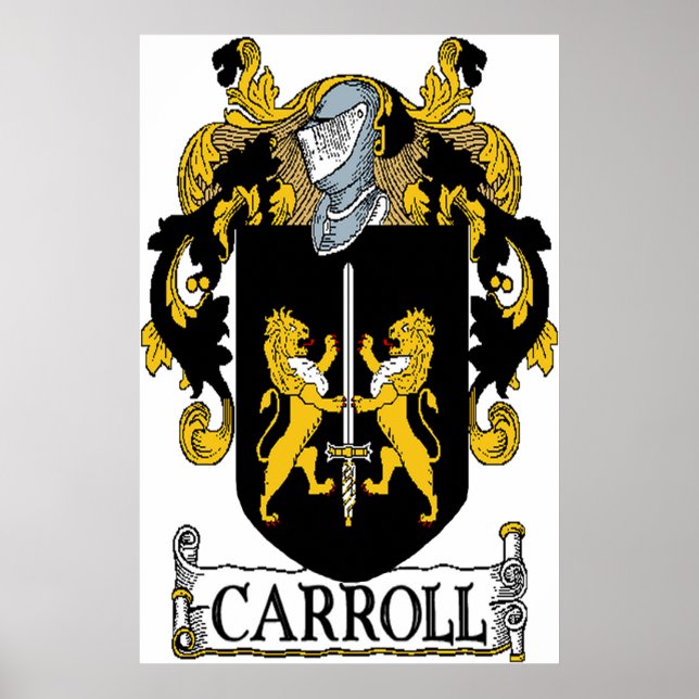 Carroll Coat of Arms Canvas Print (Front)