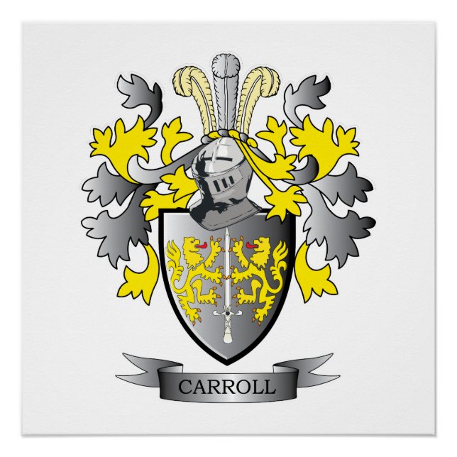Carroll Coat of Arms Poster (Front)