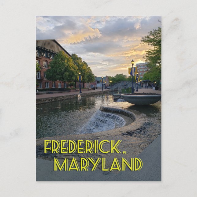 Carroll Creek Frederick Maryland #1 Postcard (Front)