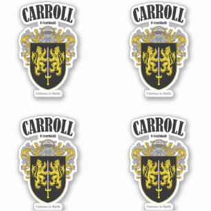 Carroll Crest Irish Translation & Meaning (x4) Sticker