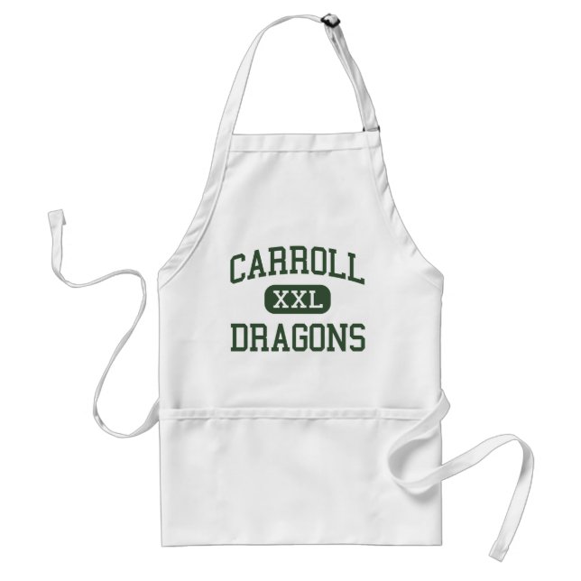 Carroll - DRAGONS - Senior - Southlake Texas Adult Apron (Front)