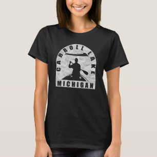 Carroll Lake Canoeing Michigan T-Shirt