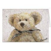 Carroll Teddy Bear Card (Front Horizontal)
