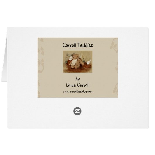 Carroll Teddy Bear Card (Back Horizontal)