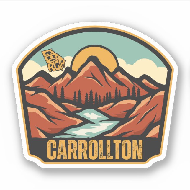 Carrollton, Georgia Sticker (Front)