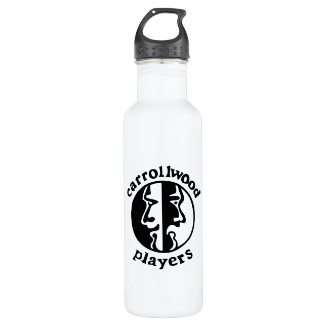 Carrollwood Players Stainless Steel Water Bottle (Front)