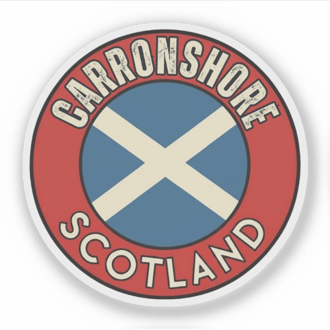 Carronshore, Scotland Sticker (Front)