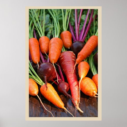Carrot and Beet Root Print