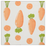 carrot and slice pattern fabric