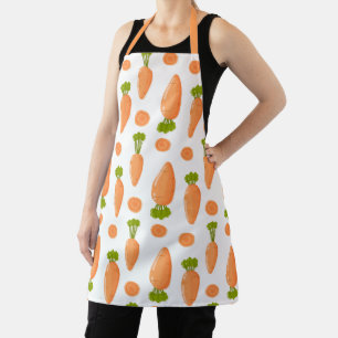 Carrot and stick pattern apron