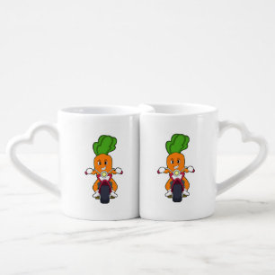 Carrot as Biker with Motorcycle.PNG Coffee Mug Set