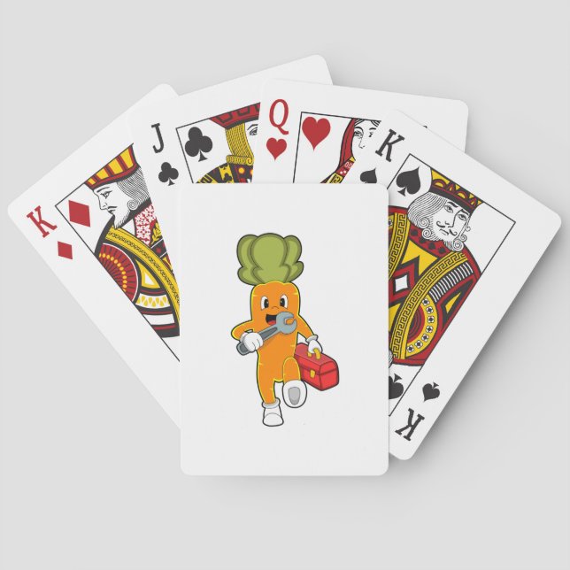 Carrot as Mechanic with Toolbox Poker Cards (Back)