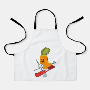 Carrot as Skier with Ski Apron