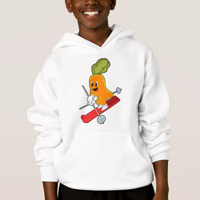 Carrot as Skier with Ski Hoodie (Front)