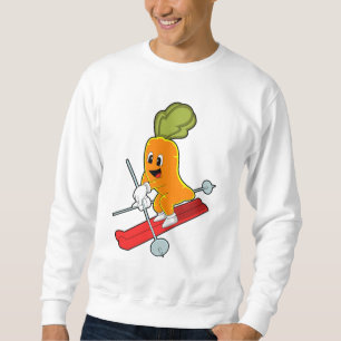 Carrot as Skier with Ski Sweatshirt