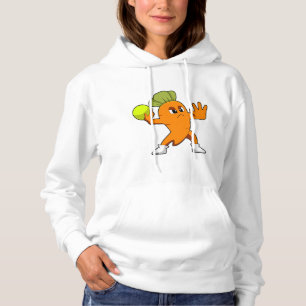 Carrot at Handball player with Handball Hoodie