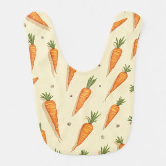 carrot baby bib