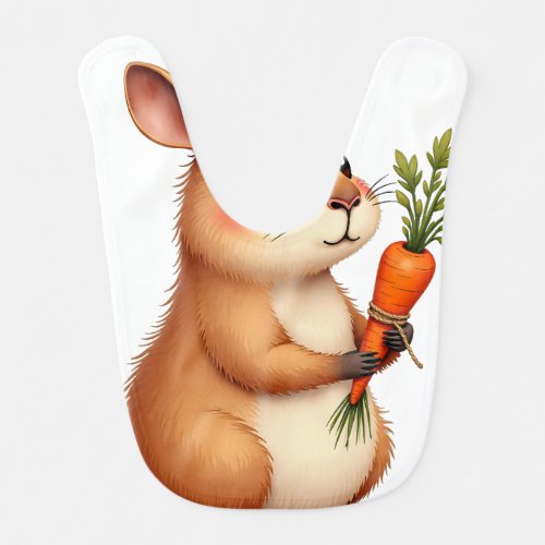 Carrot Bouquet Baby Bib