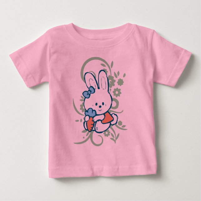 Carrot Bunny Baby T-Shirt (Front)