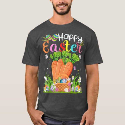 Carrot Bunny Egg Hunting Funny Carrot Happy Easter T_Shirt