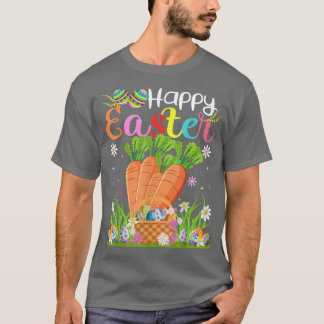 Carrot Bunny Egg Hunting Funny Carrot Happy Easter T-Shirt