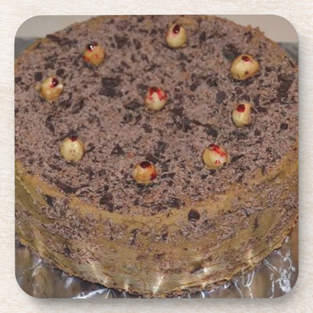 carrot cake beverage coaster (Front)