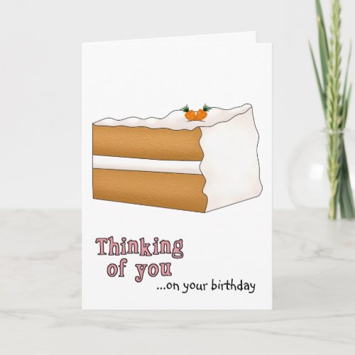 Carrot Cake Birthday Card