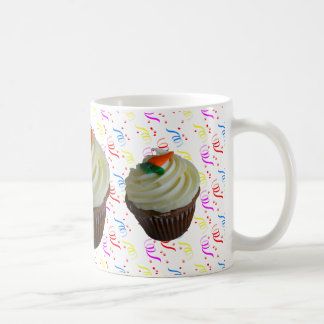 Carrot Cake Cupcake with Confetti Coffee Mug