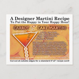 Carrot Cake Martini Recipe Postcard