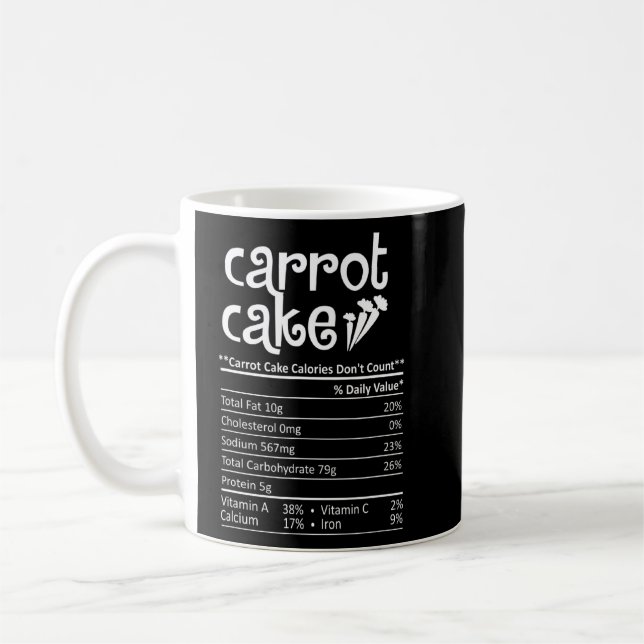 Carrot Cake Recipe Cupcakes Pie Gluten Free Vegan  Coffee Mug (Left)