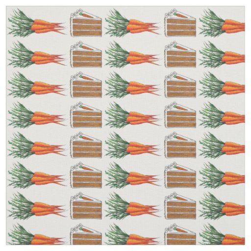 Carrot Cake Slice Fresh Orange Carrots Bunch Food Fabric