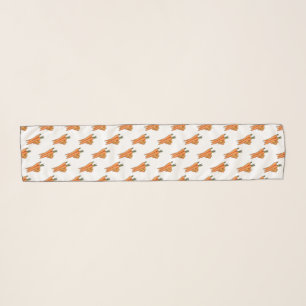 Carrot cartoon illustration scarf