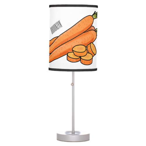 Carrot cartoon illustration table lamp